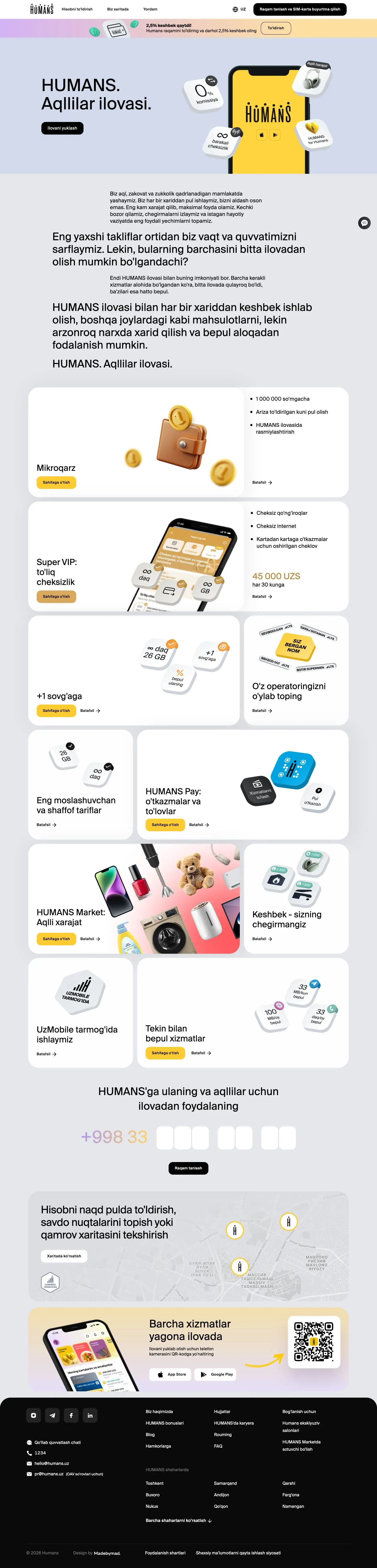 HUMANS — Landing page