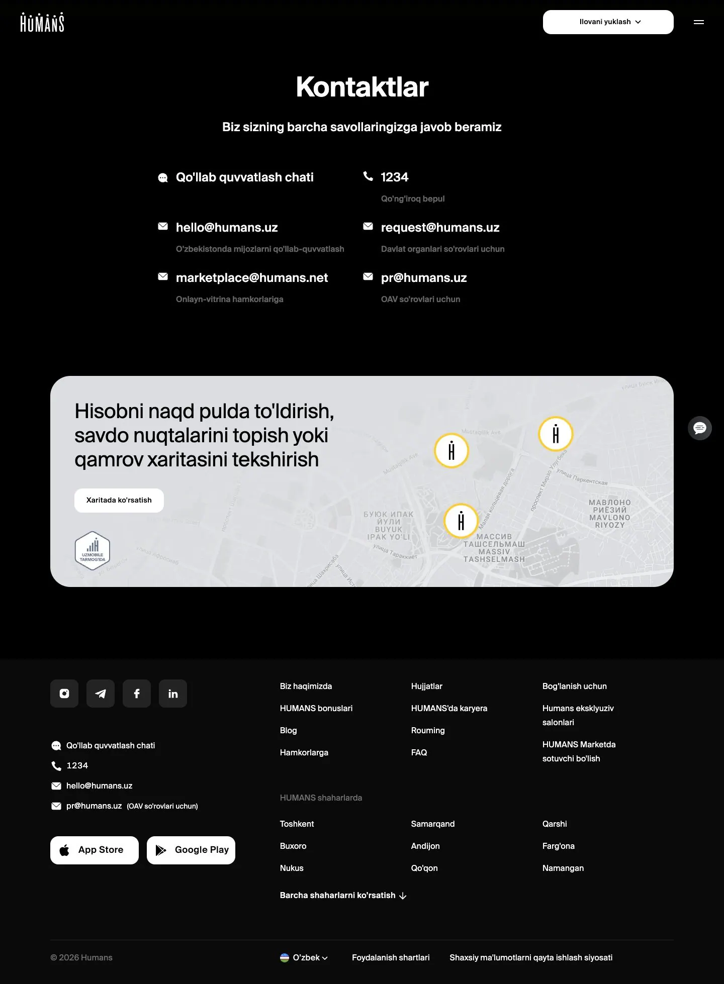 HUMANS — Contact