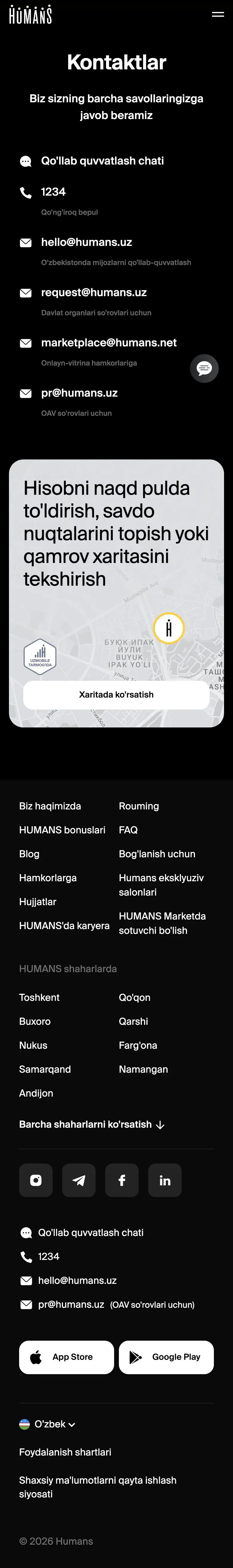 HUMANS — Contact