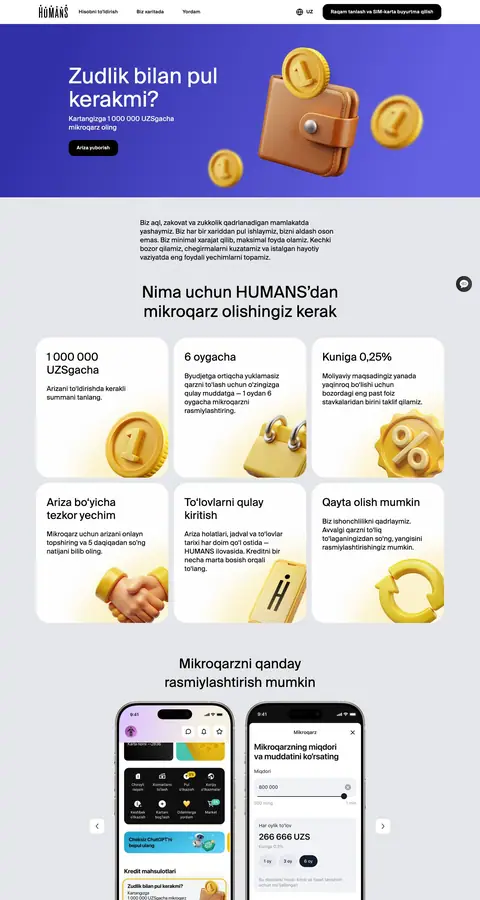 Landing page
