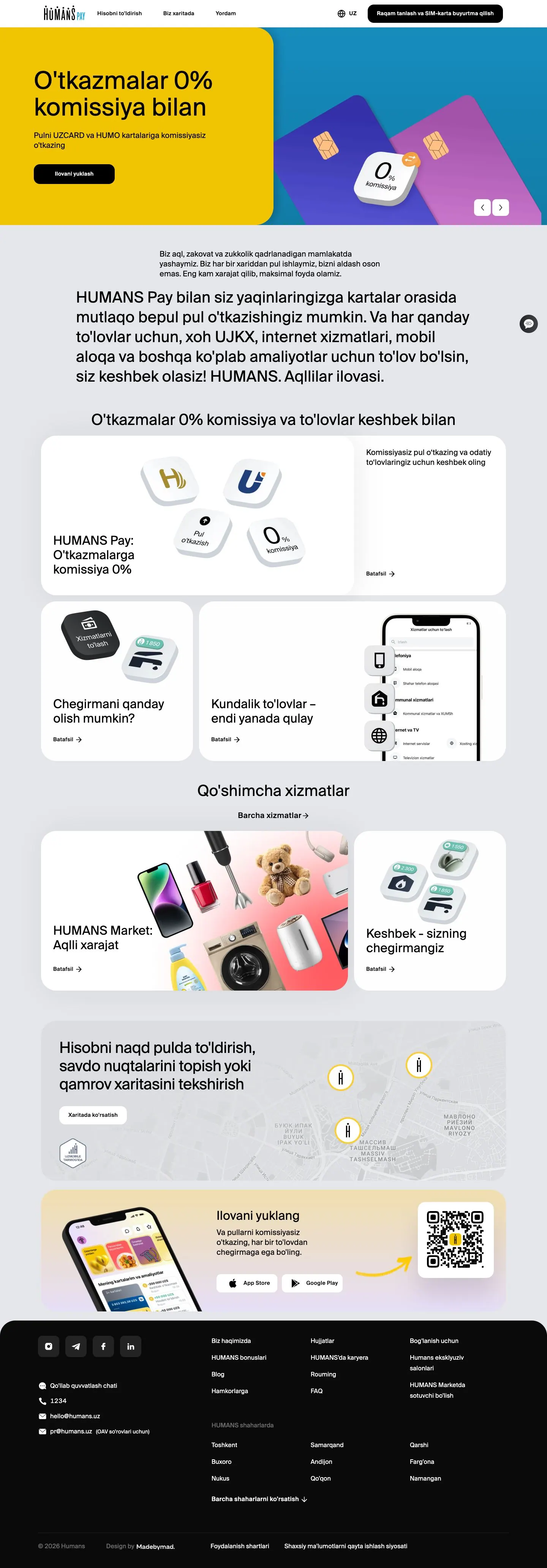 HUMANS — Landing page