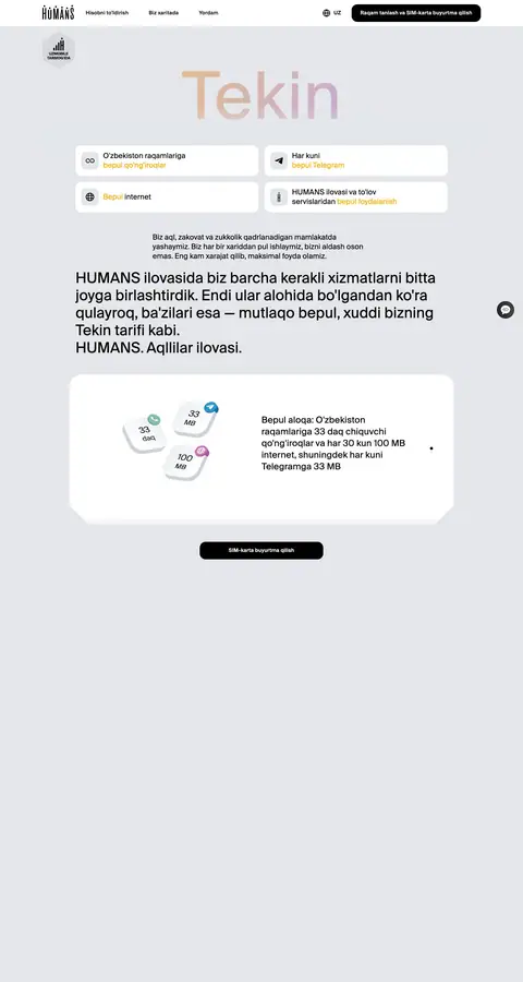 Landing page