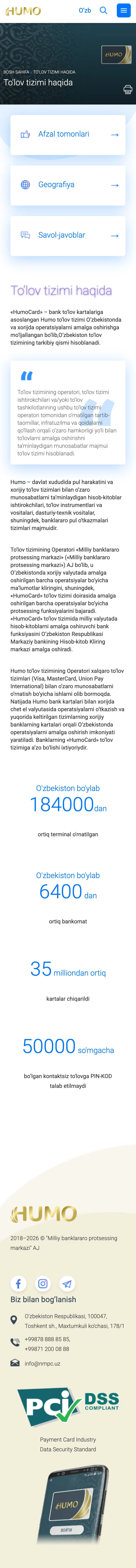 HUMO — Biz haqimizda