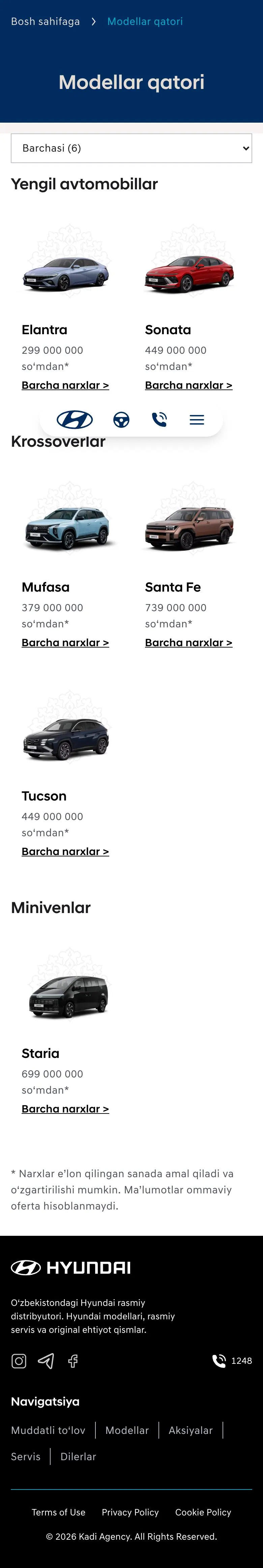 hyundai.uz — Katalog