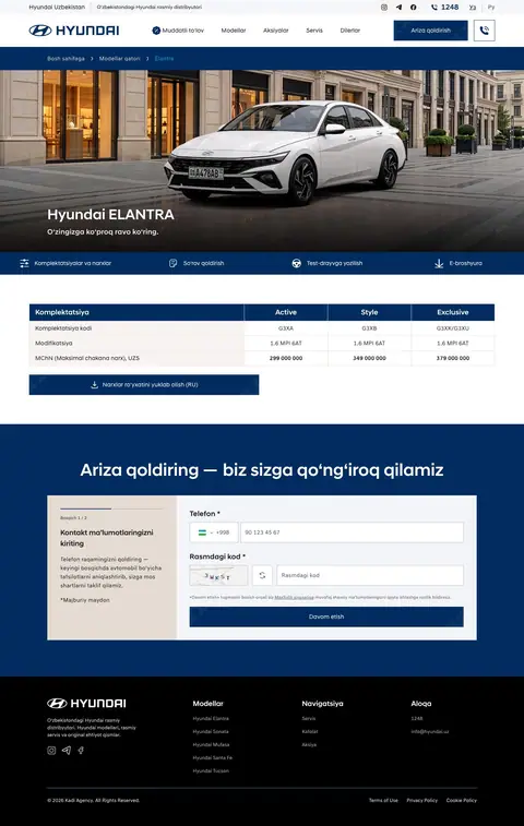 hyundai.uz — Mahsulot