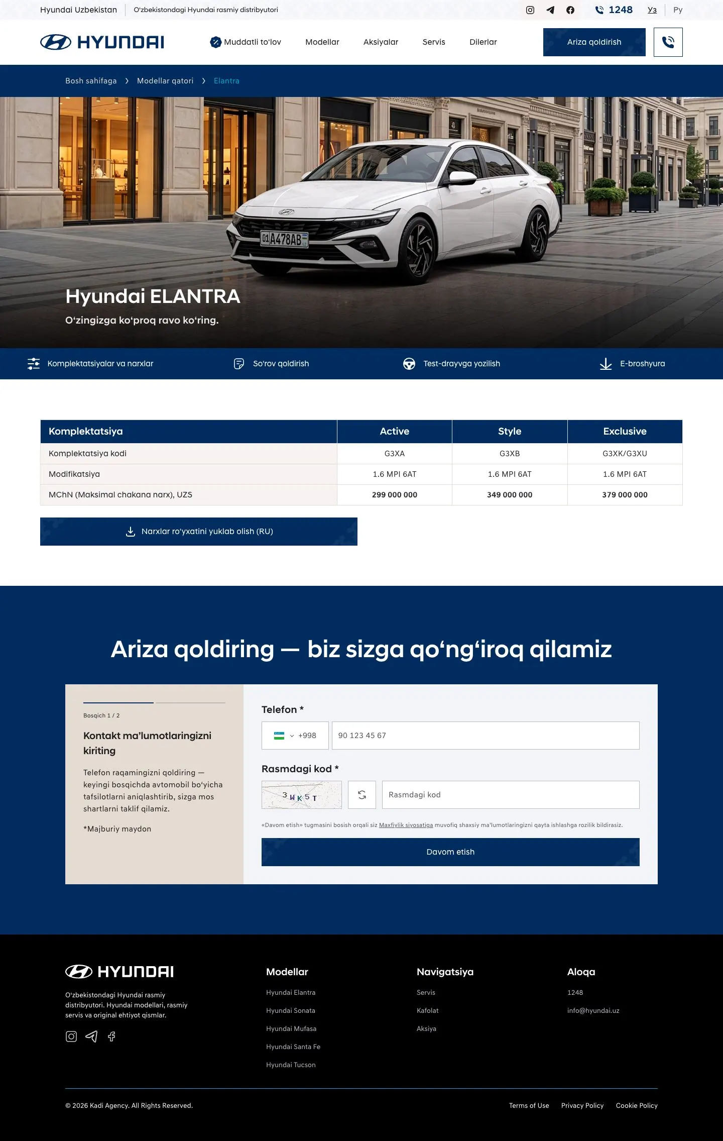 hyundai.uz — Product