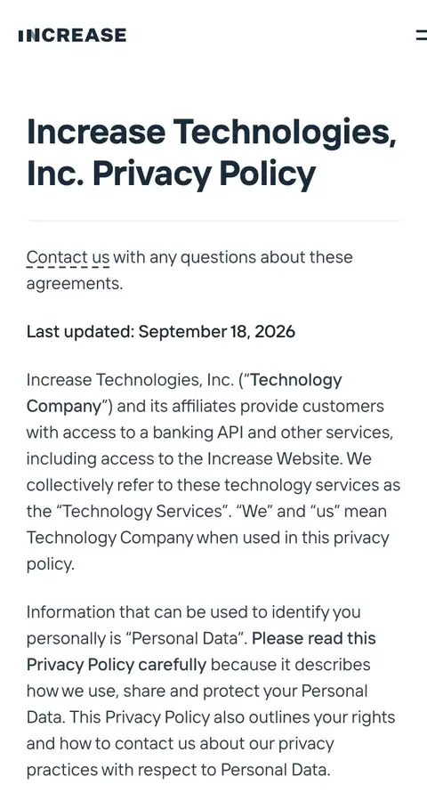 increase.com — Huquqiy