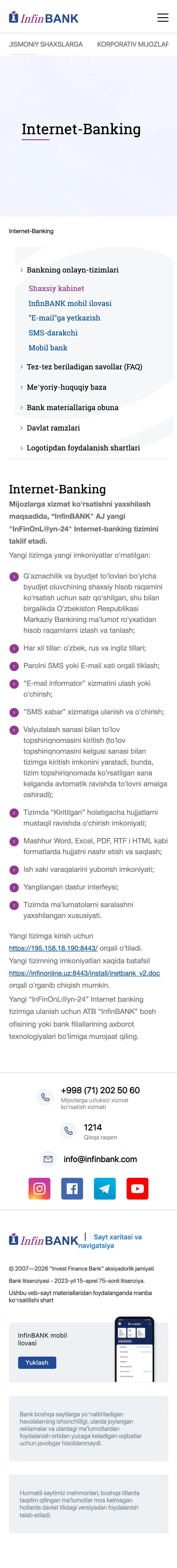 InfinBank — Maqola