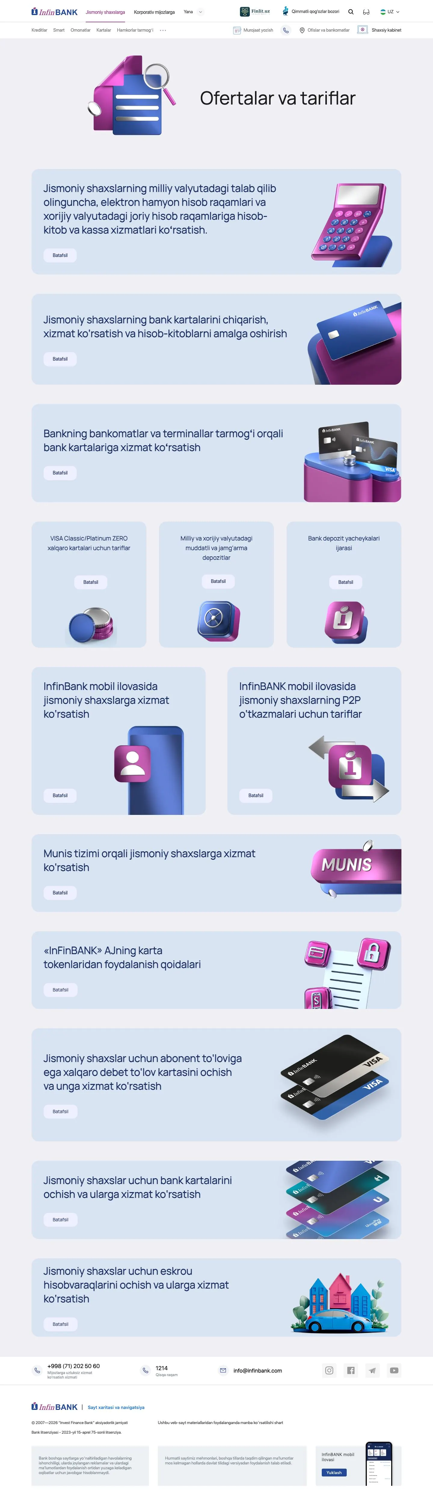 InfinBank — Legal
