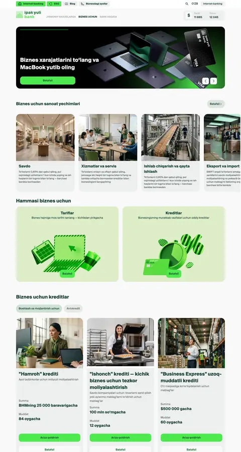 Ipak Yuli Bank — Bosh sahifa