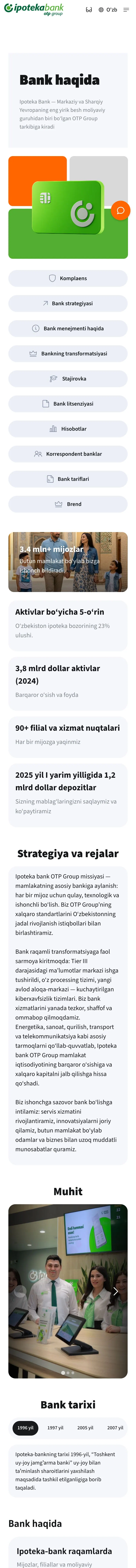 Ipoteka Bank — Biz haqimizda