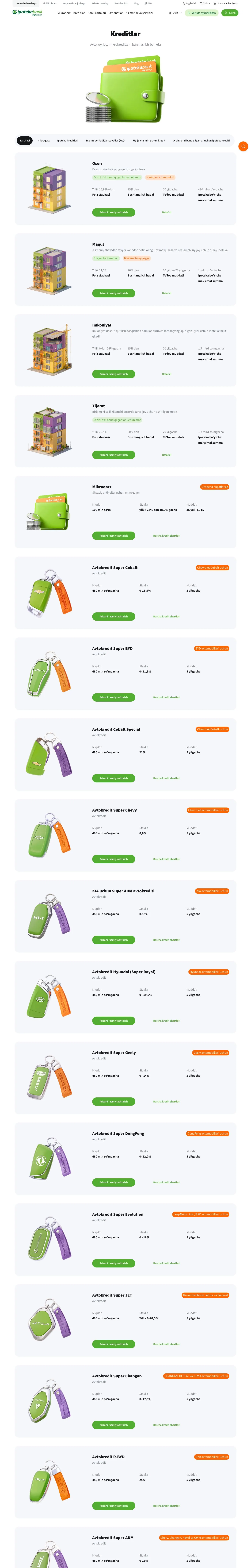 Ipoteka Bank — Catalog