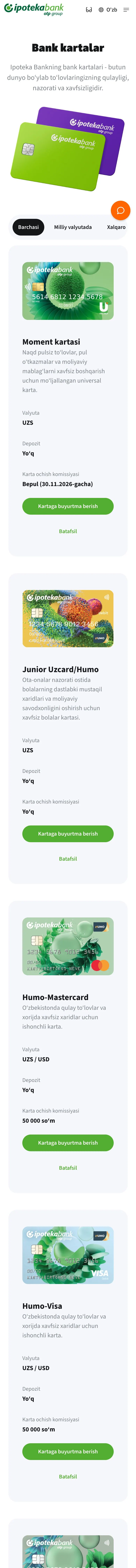 Ipoteka Bank — Katalog