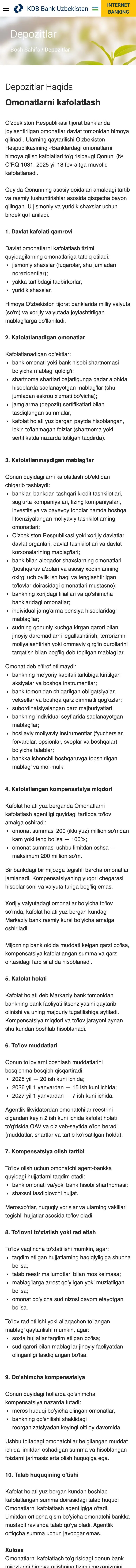 KDB Bank Uzbekistan — Maqola