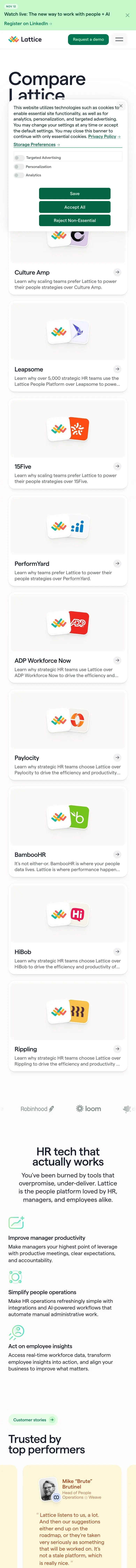 Lattice — Boshqa