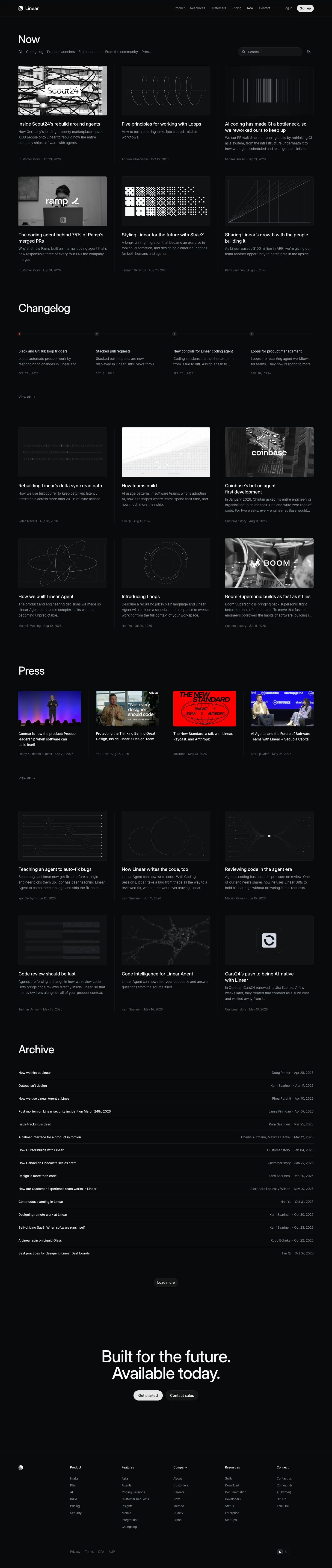 Linear — Lenta