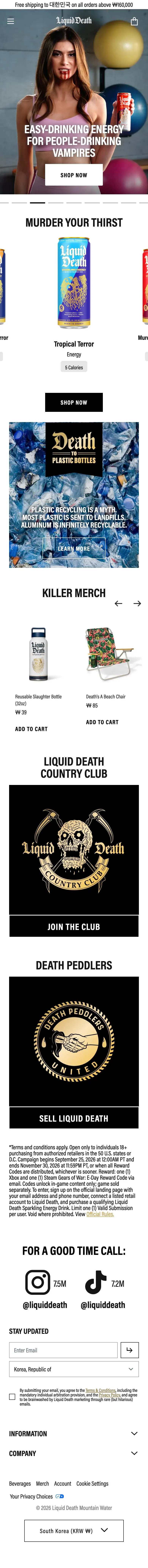 Liquid Death — Bosh sahifa
