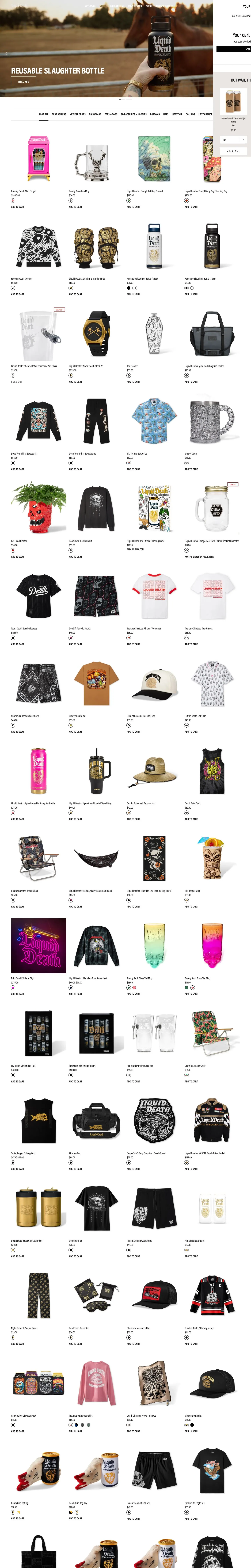 liquiddeath.com — Katalog