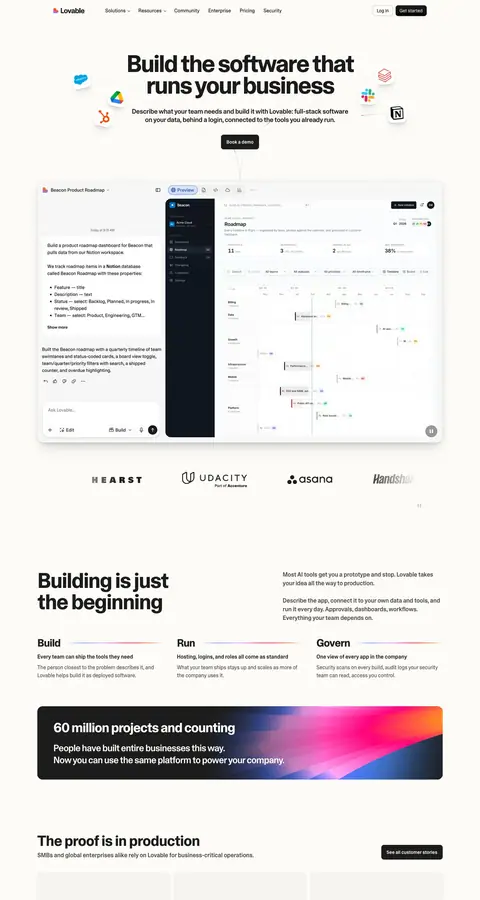 Landing page