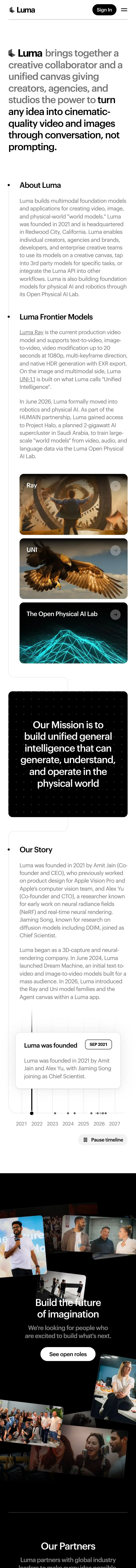 Luma — Biz haqimizda