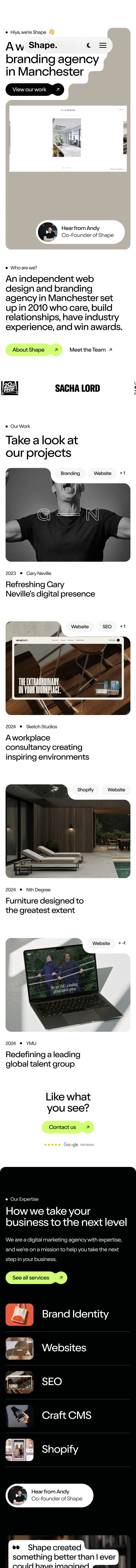 madebyshape.co.uk — Bosh sahifa