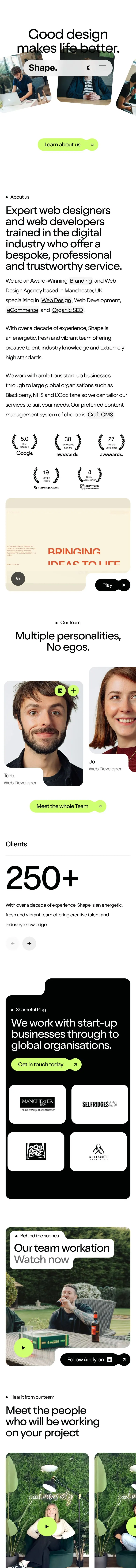 madebyshape.co.uk — About