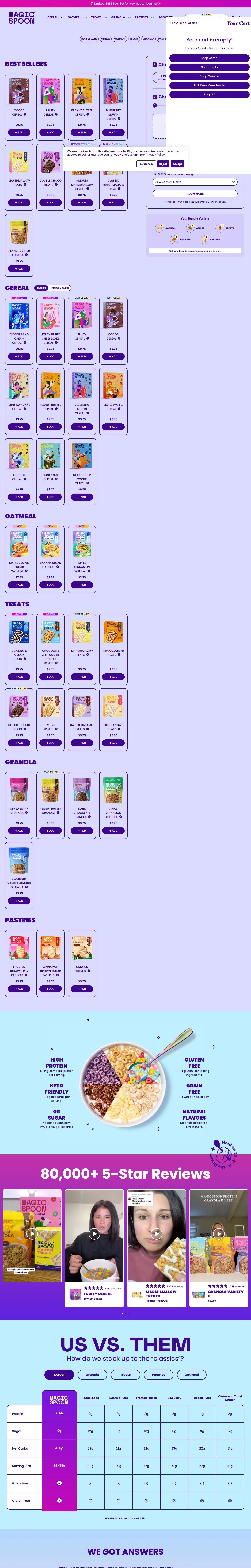 Magic Spoon — Katalog