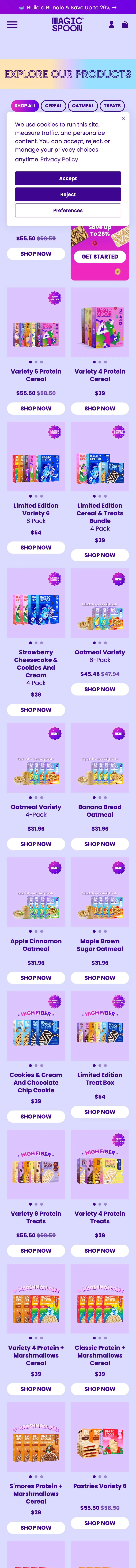 Magic Spoon — Katalog