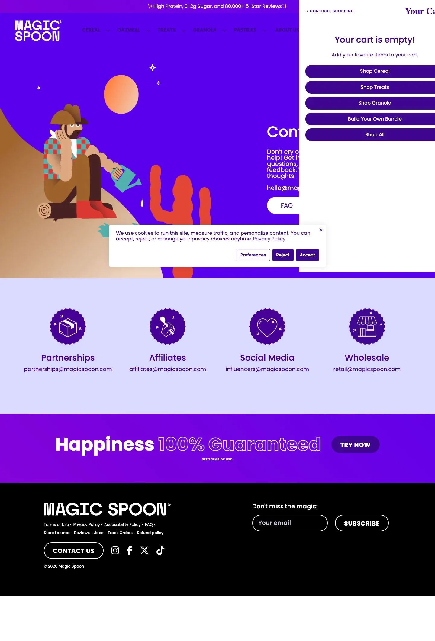 Magic Spoon — Contact
