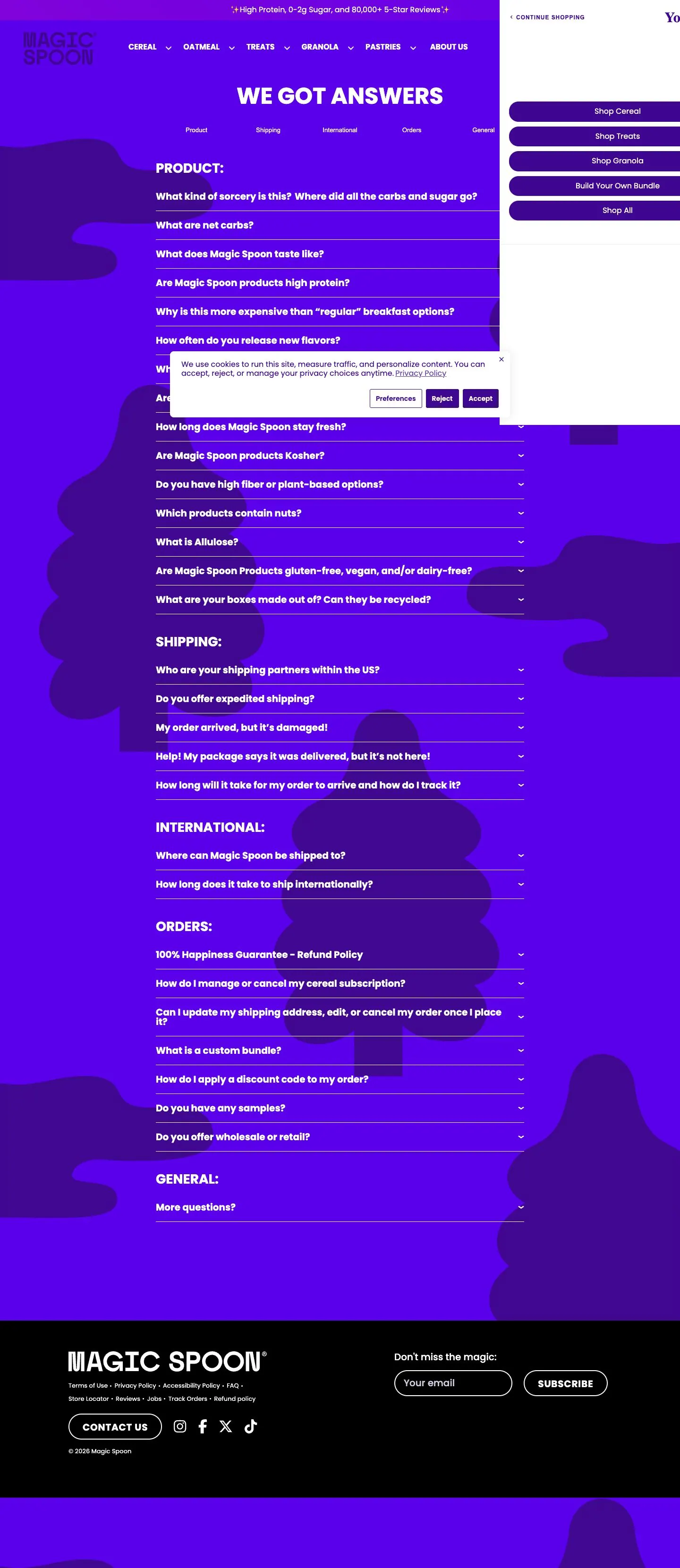 Magic Spoon — Yordam va FAQ