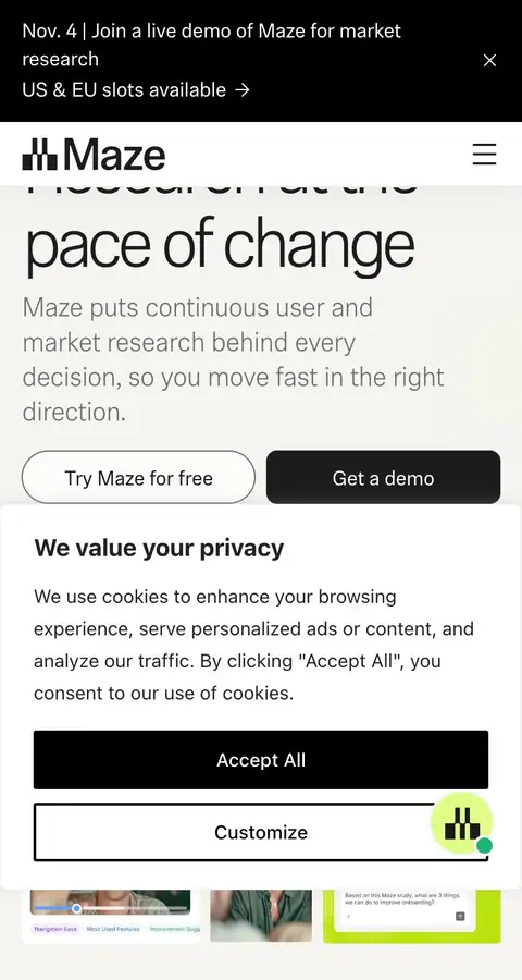 Maze — Bosh sahifa