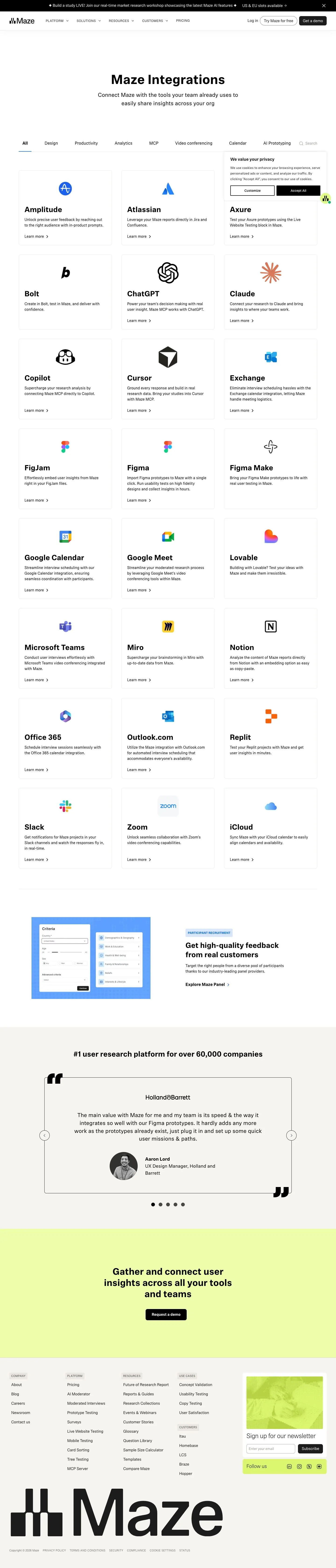 Maze — Product