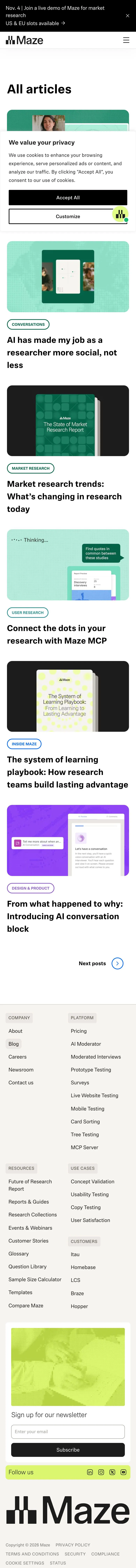 Maze — Yangiliklar va blog
