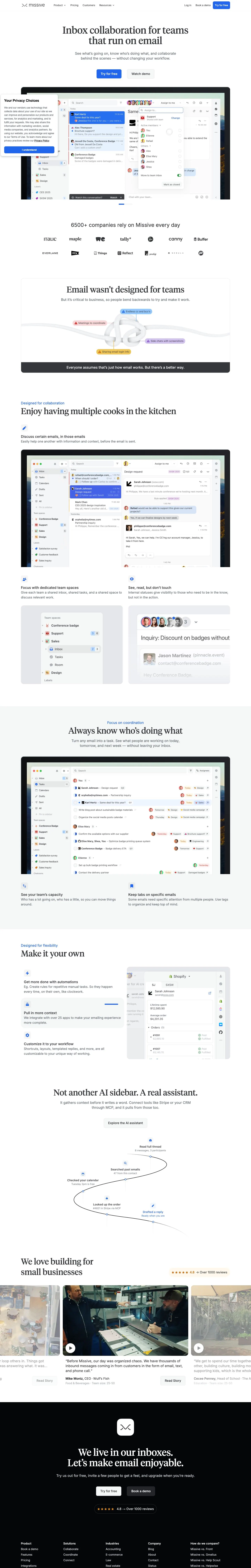 Missive — Bosh sahifa