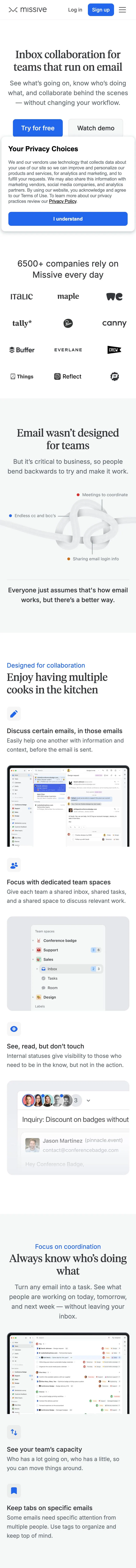 Missive — Bosh sahifa