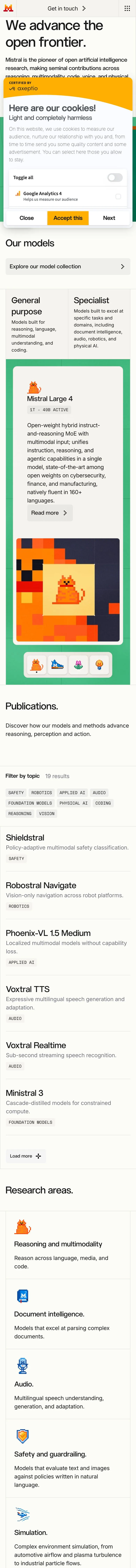 Mistral AI — About