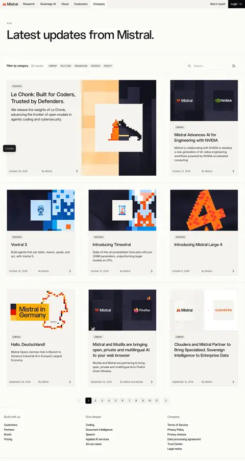 mistral.ai — Lenta