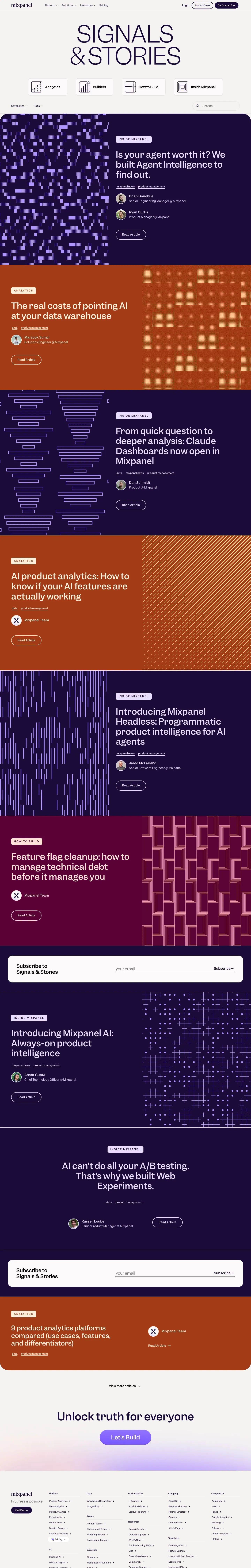 Mixpanel — Yangiliklar va blog