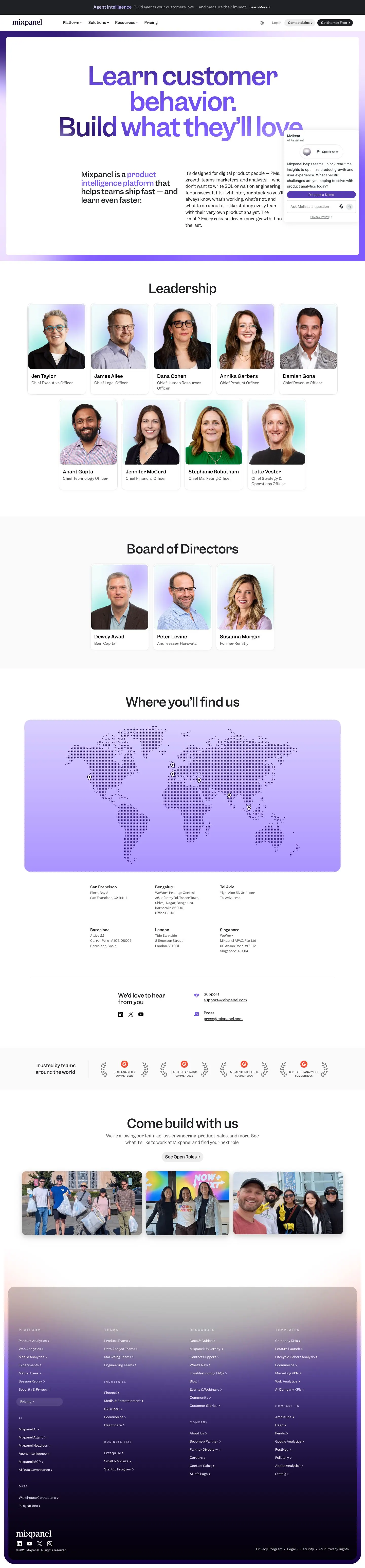 Mixpanel — Biz haqimizda
