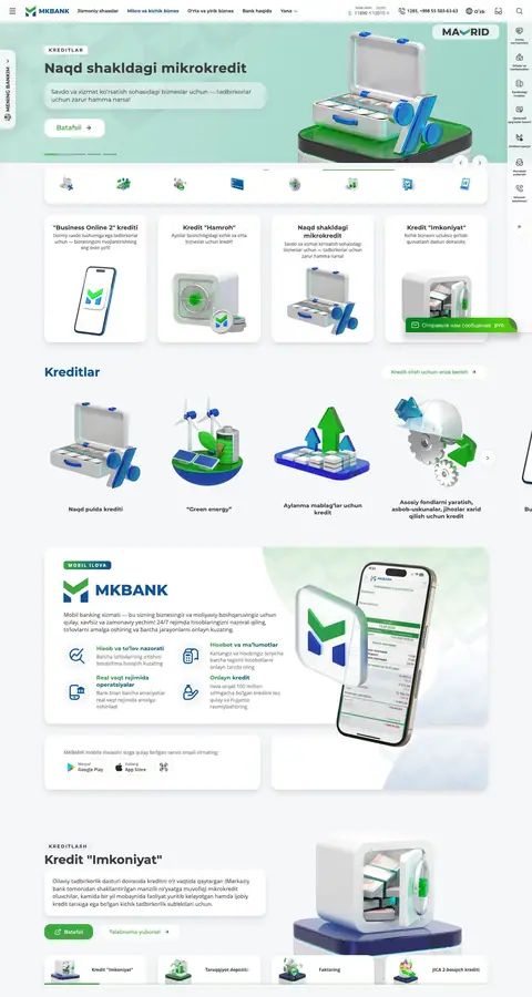 Mikrokreditbank — Bosh sahifa