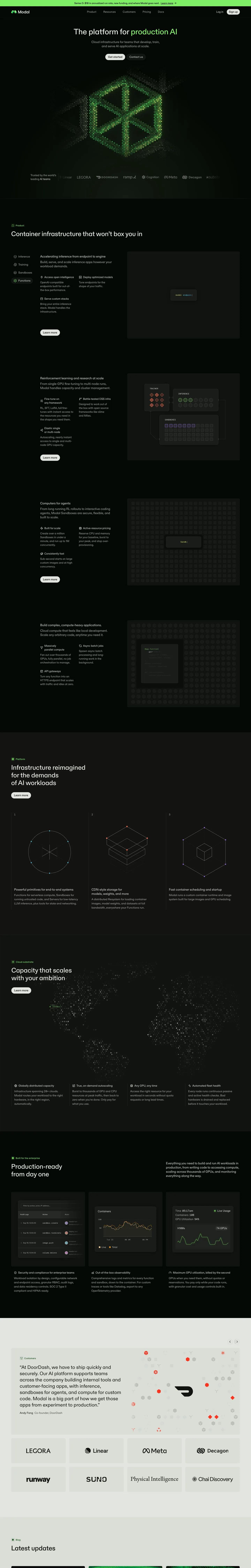 Modal — Landing sahifa
