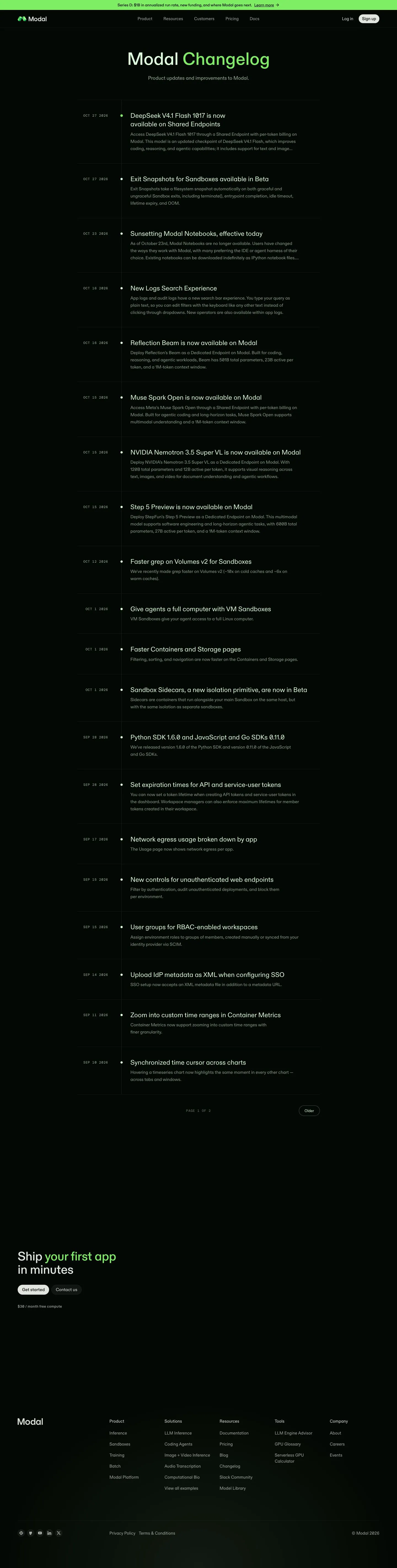 Modal — Feed