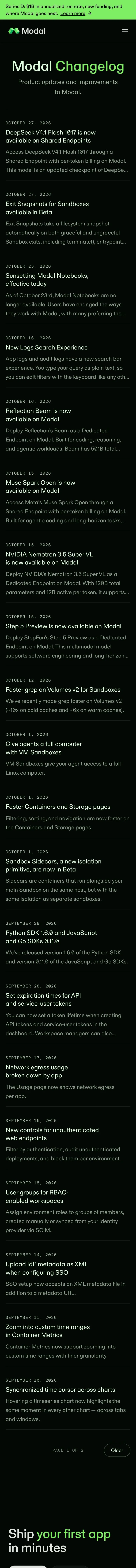 Modal — Feed