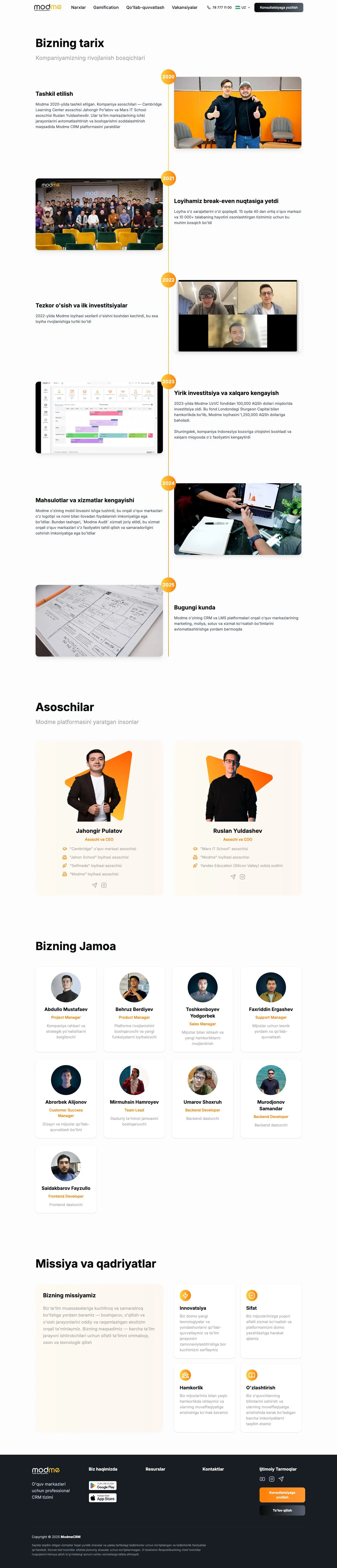 Modme — Biz haqimizda