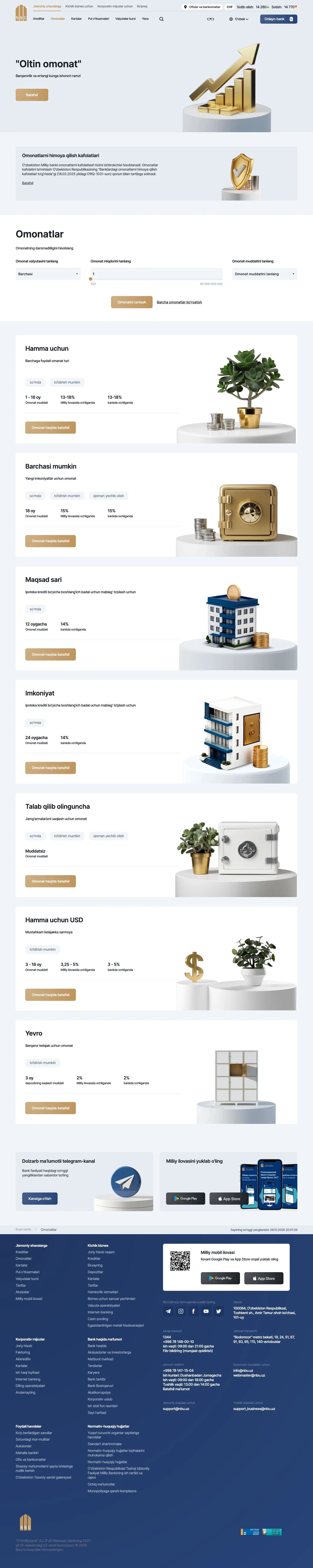 NBU — Katalog