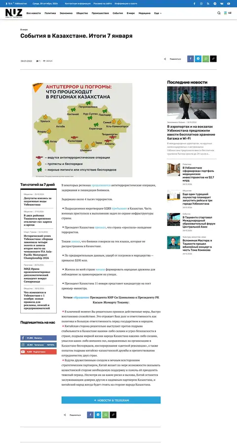 Novosti Uzbekistana — Maqola