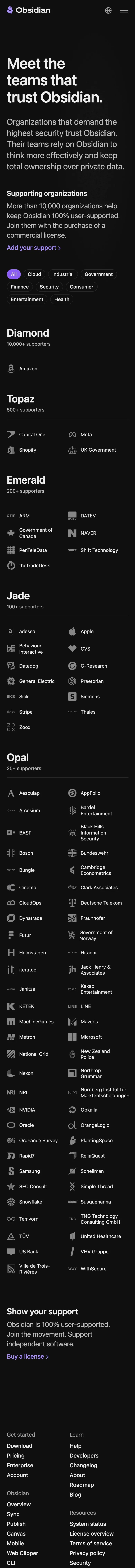 Obsidian — Other