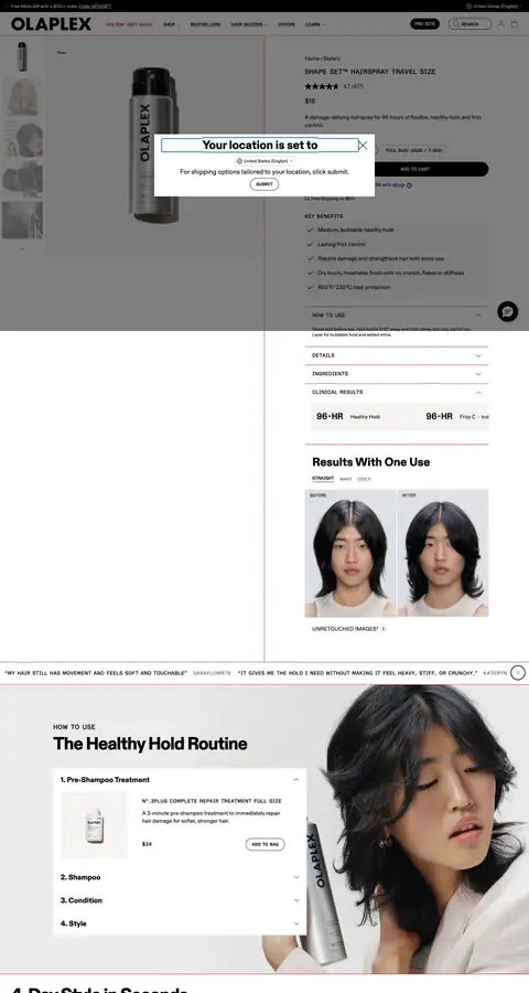 olaplex.com — Mahsulot