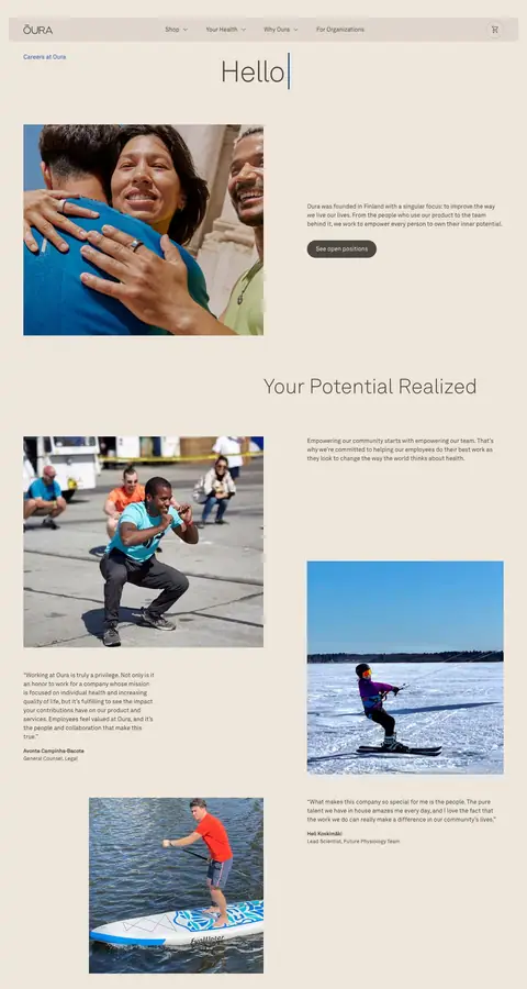 ouraring.com — Vakansiyalar