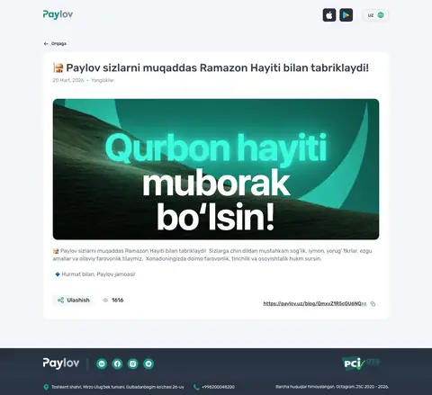 Paylov — Maqola